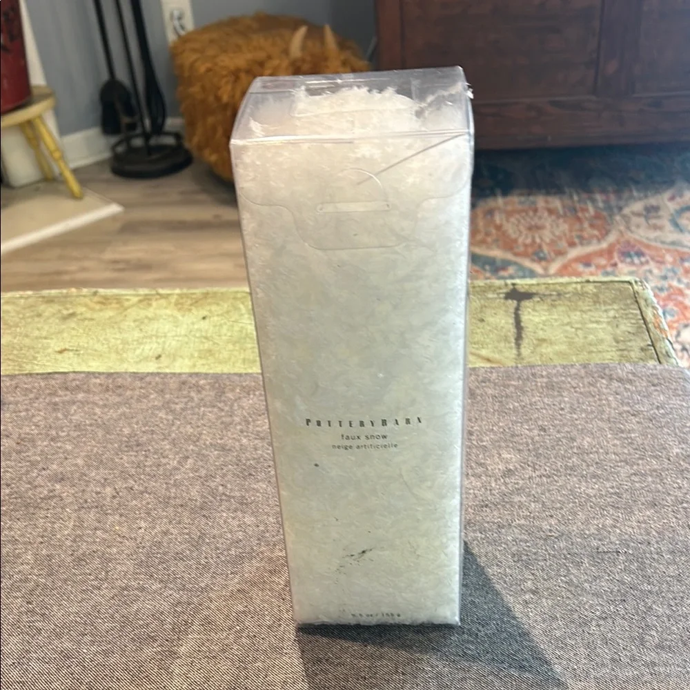 Pottery Barn Christmas Village Decor Holiday Decorative Faux Snow 5.5 Oz
